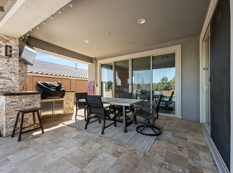 Covered Patio Outdoor Kitchen at 13768 W Forest Pleasant Place, Peoria Arizona